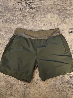 Libin Athletic Olive Green Performance Shorts For Sports/ Hiking/Golf
